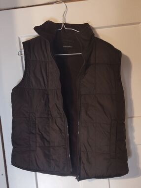 Atmosphere Dark Brown Quilted Sleeveless Puffer Vest